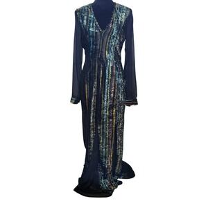 NWT $175 Romeo & Juliet Couture Velvet and Sheer Maxi Dress